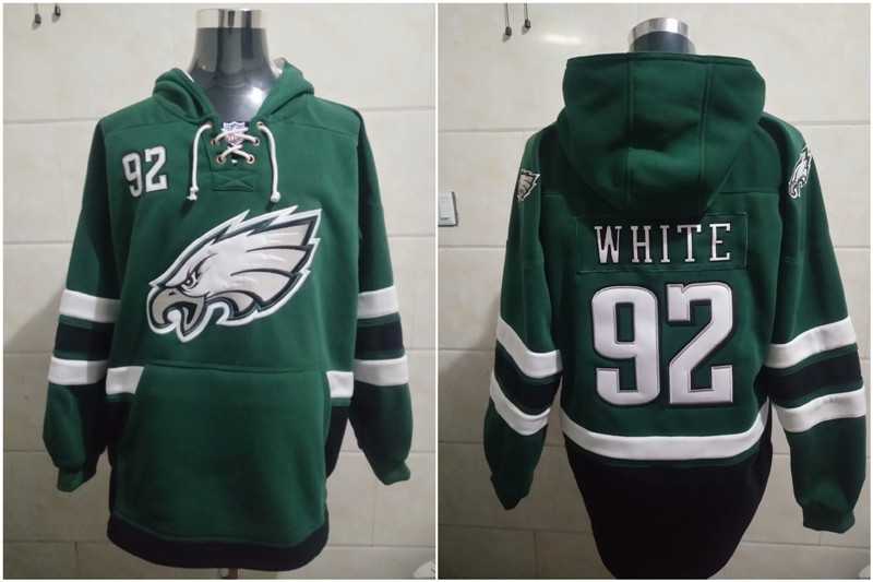 Eagles 92 Reggie White Green All Stitched Hooded Sweatshirt,We sell and wholesale Eagles 92 Reggie White Green All Stitched Hooded Sweatshirt on line form chian!